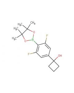 Astatech 1-(3,5-DIFLUORO-4-(4,4,5,5-TETRAMETHYL-1,3,2-DIOXABOROLAN-2-YL)PHENYL)CYCLOBUTAN-1-OL; 0.1G; Purity 95%; MDL-MFCD23380919